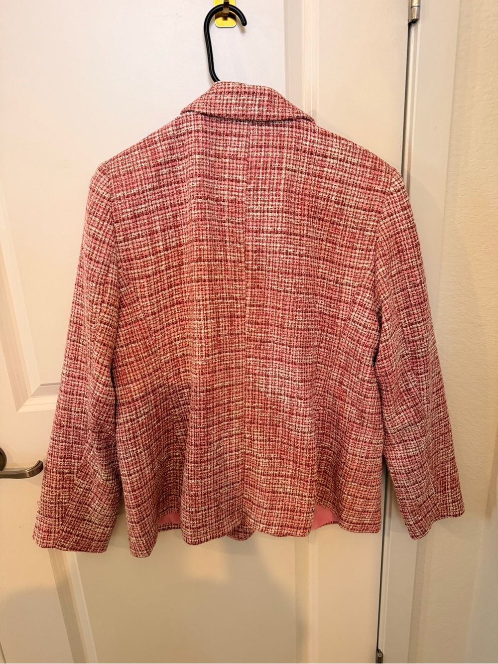 LOFT Rose Pink Tweed Jacket - Picture 3 of 3
